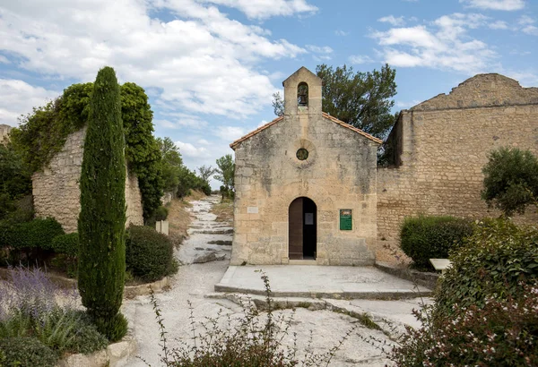 Pequeña Iglesia Les Baux Provence Provenza Francia —  Fotos de Stock