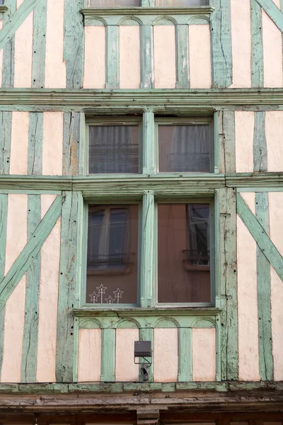 Troyes Teki Eski Yarı Keresteli Binalar Aube Champagne Ardenne Fransa — Stok fotoğraf