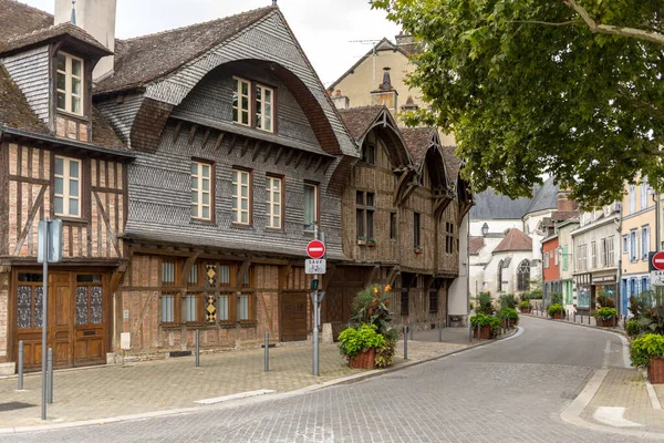 Troyes Francie Srpna 2018 Pohled Staré Město Troyes Hlavní Město — Stock fotografie