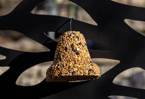 Bell Various Grains Delicacy All Birds Garden — Stock Photo, Image