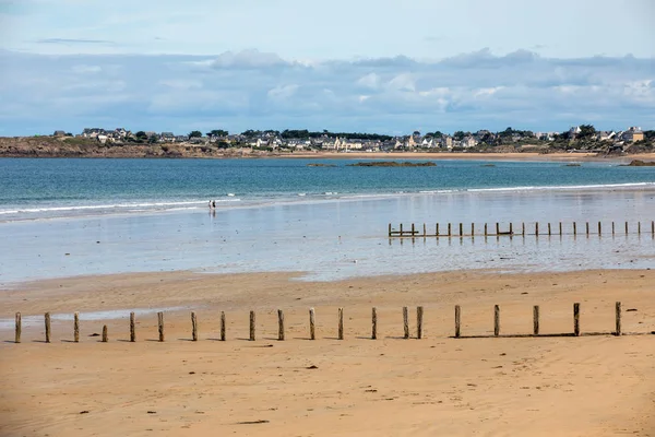 Belangrijkste Strand Van Beroemde Badplaats Saint Malo Bretagne Frankrijk — Stockfoto