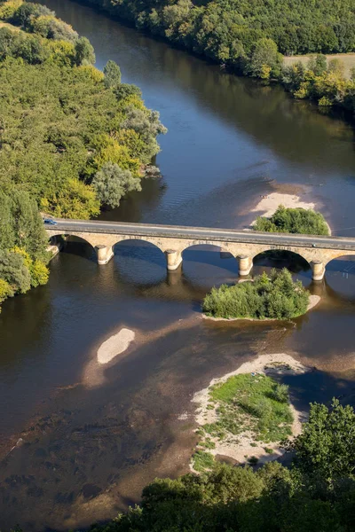 Castelnaud Kalesi Aquitaine Fransa Dordogne Nehri Vadisi Görünümünü — Stok fotoğraf