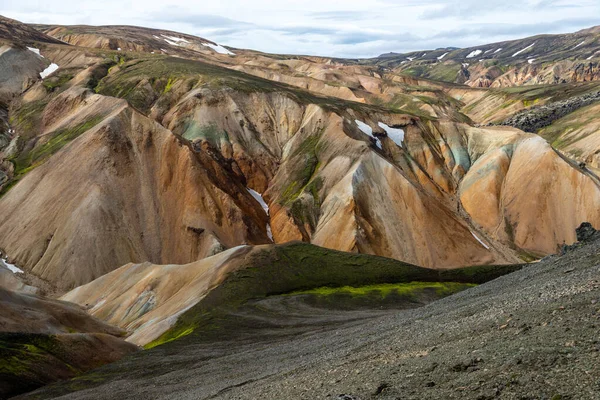 Fjallabak自然保护区的Landmannalaugar火山山 — 图库照片