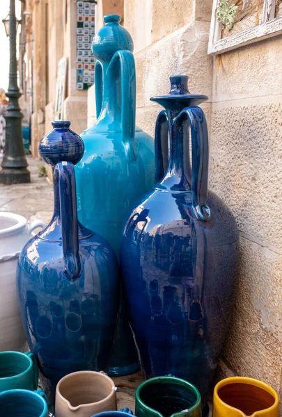 Polignano Mare Italy September 2019 Hand Painted Colorful Traditional Ceramics — Stock Photo, Image