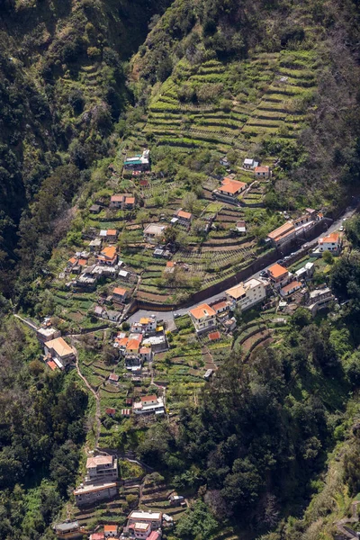 ポルトガル マデイラ島のカラル フライラス ナンの谷 — ストック写真
