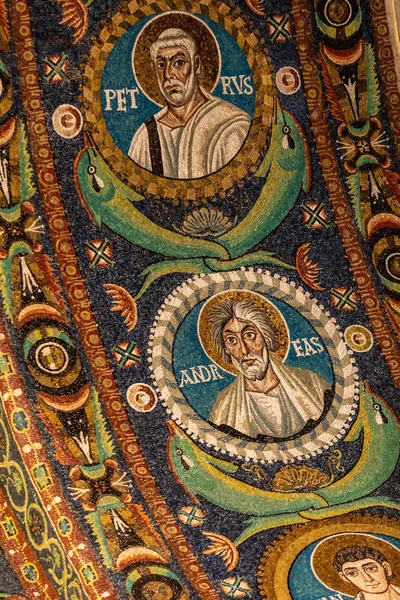 Ravenna Italia Septembrie 2019 Interiorul Bazilicii San Vitale Care Exemple — Fotografie, imagine de stoc