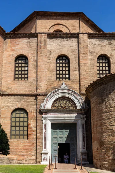 意大利拉文纳 2019年9月11日 著名的圣维塔利大教堂 Basilica San Vitale 西欧早期基督教拜占庭艺术最重要的例子之一 位于意大利埃米莉亚 罗马纳地区拉文纳 — 图库照片