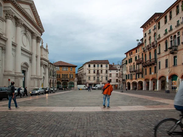 Bassano Del Grappa Italien September 2019 Piazza Liberta Bassano Del — Stockfoto