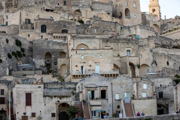 Matera Talya Eylül 2019 Matera Şehrinde Tarihi Bir Bölge Olan — Stok fotoğraf