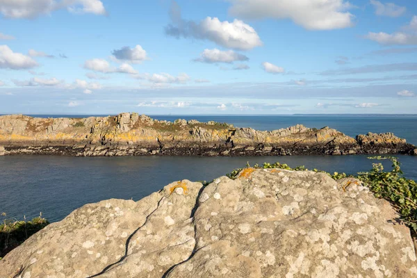 Pointe Grouin Cancale Emerald Coast Brittany France — стокове фото