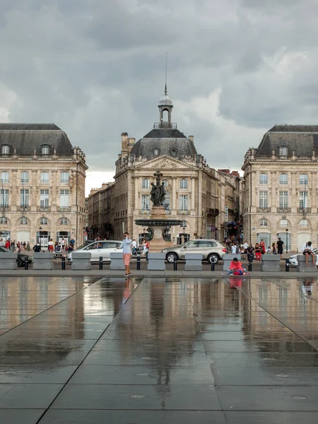 法国波尔多 2018年9月9日 法国波尔多交易所广场 — 图库照片