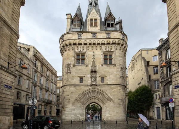 Bordeaux Frankrijk September 2018 City Gate Cailhau Middeleeuwse Poort Bordeaux — Stockfoto