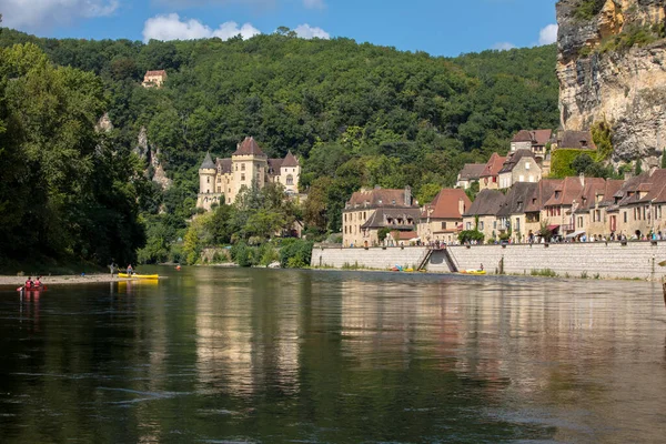 Roque Gageac Dordogne Frankreich September 2018 Roque Gageac Malerisches Dorf — Stockfoto