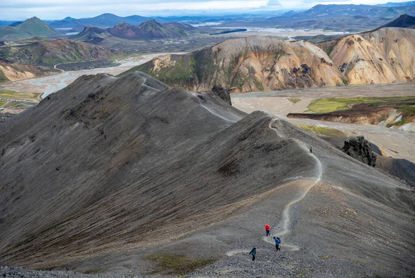 Montanhas Vulcânicas Landmannalaugar Reserva Natural Fjallabak Islândia — Fotografia de Stock