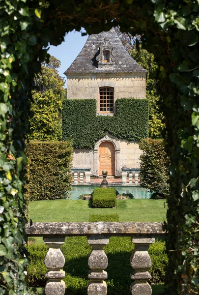 Pittoresco Jardins Manoir Eyrignac Dordogna Francia — Foto Stock