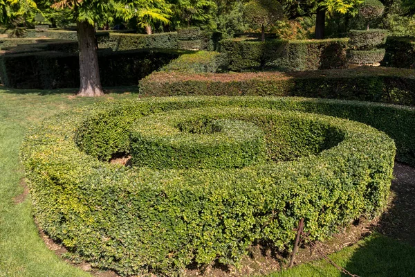 Живописный Сад Мануара Эриньяка Дордоне Франция — стоковое фото
