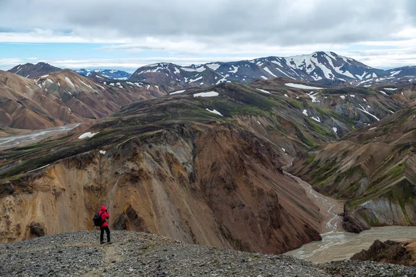 Montañas Volcánicas Landmannalaugar Reserva Natural Fjallabak Islandia —  Fotos de Stock