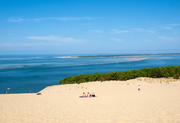 Dune Pilat France Septembre 2018 Peuple Sur Dune Pilat Haute — Photo