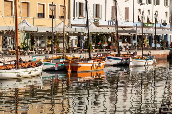 セゼナティコ エミリア ロマーニャ イタリア 9月10 2019 レオナルド ヴィンチとアドリア海沿岸のチェゼナティコの旧市街によって設計されたポート運河 — ストック写真