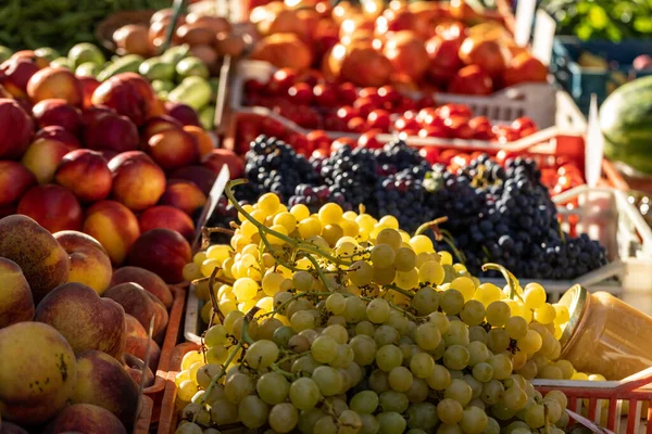 Čerstvé Ovoce Zelenina Zemědělském Trhu Itálii — Stock fotografie