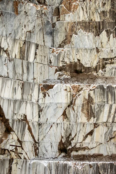 Cave Marmo Alpi Apuane Carrara Toscana Italia — Foto Stock