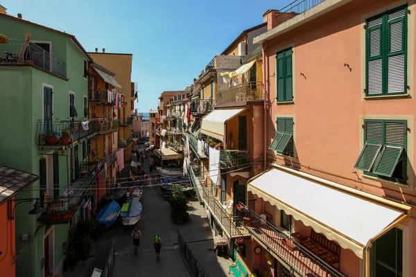 イタリアのManarola 2011年9月6日 Manarola イタリアのCinque Terreの都市の1つ — ストック写真