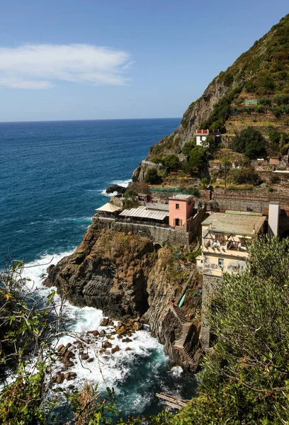 Gyönyörű Tengerpart Cinque Terre Liguria Olaszország — Stock Fotó