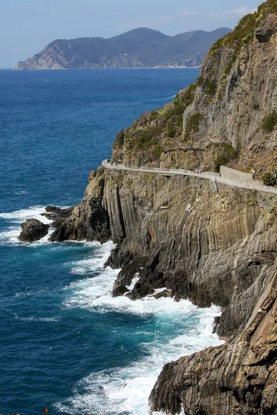 Hermosa Costa Cinque Terre Liguria Italia —  Fotos de Stock