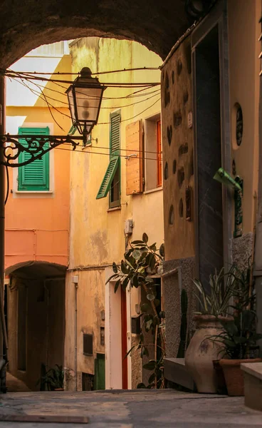 Riomaggiore Una Delle Città Delle Cinque Terre — Foto Stock