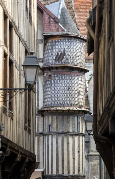 Starověké Zpola Roubené Budovy Troyes Aube Champagne Ardenne Francie — Stock fotografie