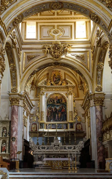 Matera Italien September 2019 Malerei Und Dekorationen Innenraum Der Kathedrale — Stockfoto