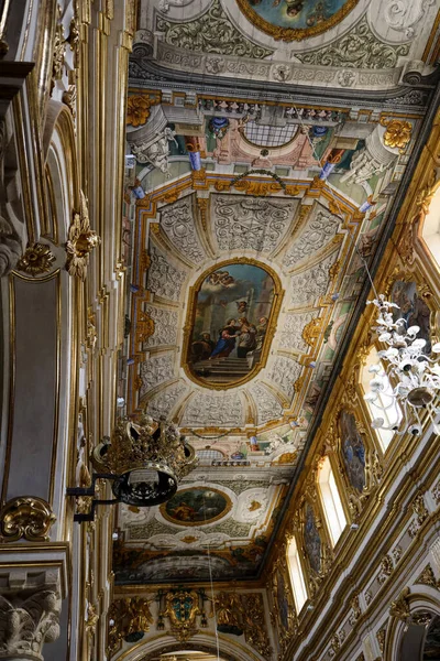 Matera Italie Septembre 2019 Peintures Décorations Dans Les Intérieurs Cathédrale — Photo