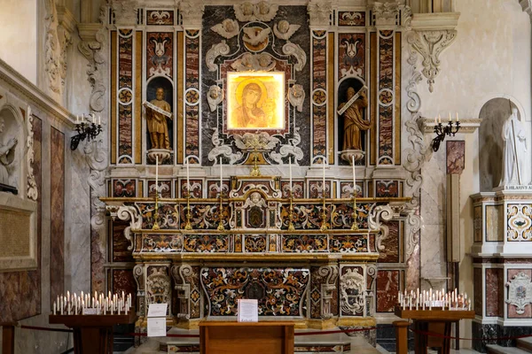 Matera Italia Septiembre 2019 Pinturas Decoraciones Los Interiores Catedral Matera —  Fotos de Stock