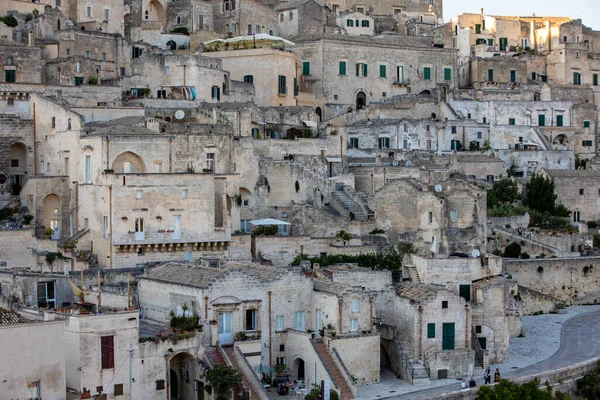 Vmatera Talya Eylül 2019 Matera Şehrinde Tarihi Bir Bölge Olan — Stok fotoğraf