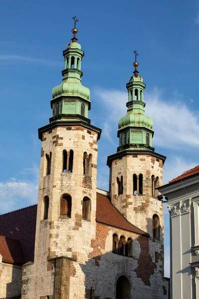 Krakow Polen Romantiska Kyrkan Andrew Byggd Mellan 1079 1098 — Stockfoto