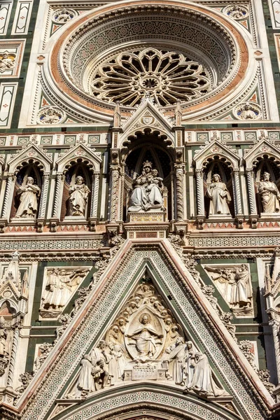Gevel Van Kathedraal Van Santa Maria Del Fiore Florence Italië — Stockfoto