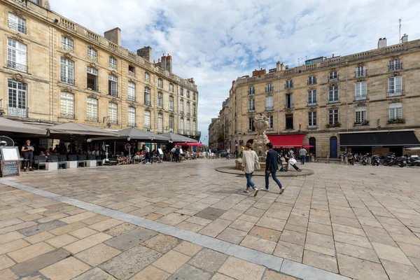 Bordeaux Frankreich September 2018 Platz Des Parlaments Oder Place Parlement — Stockfoto