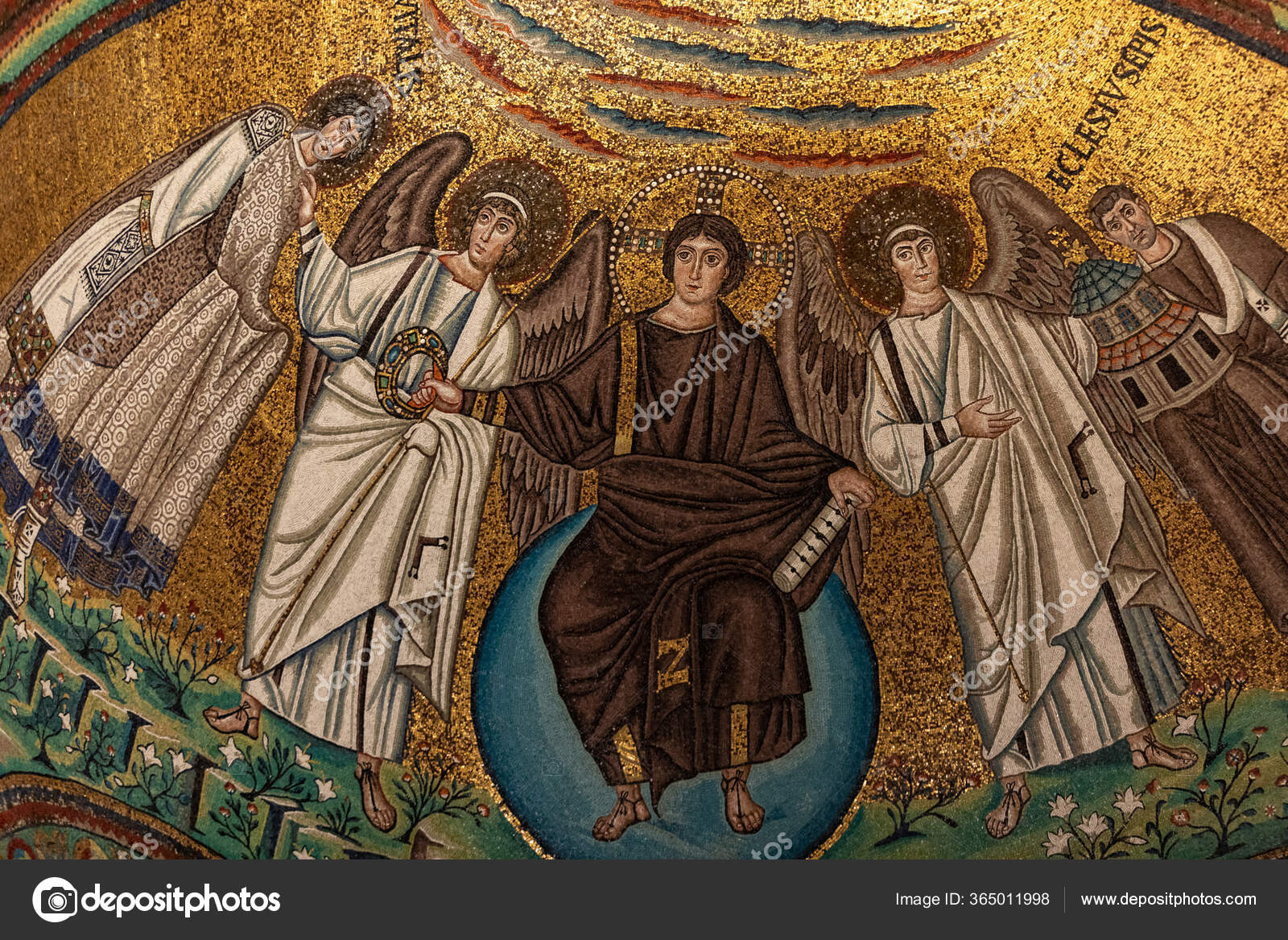 Ravena Itália Setembro 2019 Interior Basílica San Vitale Que Tem Ilustração  de ©wjarek #365011998, image size:1600x1167