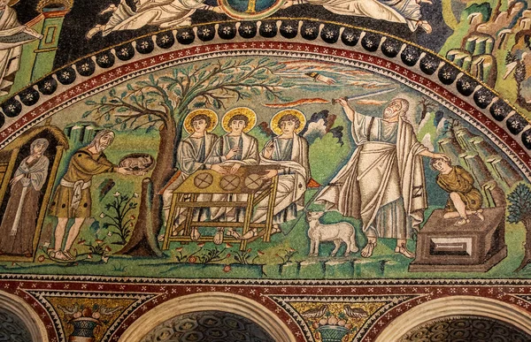 라벤나 이탈리아 2019 기독교 비잔티움 미술과 건축의 예들이 비탈레 성당의 — 스톡 사진