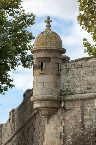 Die Stadtmauern Von Malo Der Bretagne — Stockfoto