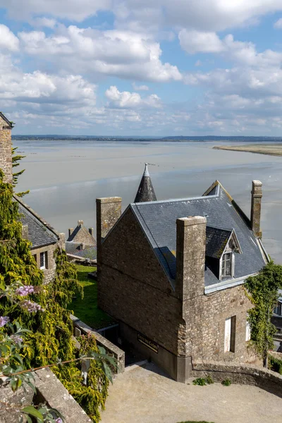 Mont Saint Michel Francia Settembre 2018 Antichi Edifici Del Centro — Foto Stock