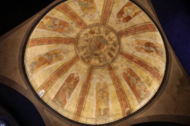 Cahors, Fransa - 15 Eylül 2018: Cahors, Occitanie, Fransa 'daki Saint Etienne Katedrali