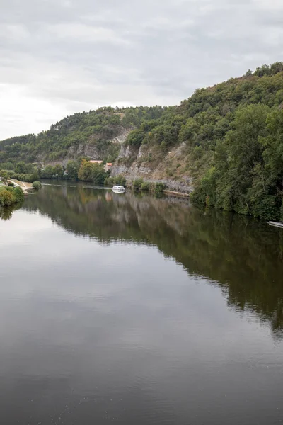 Blick Auf Das Flusstal Des Lot Cahors Frankreich — Stockfoto