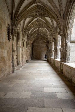 Cahors, Fransa-Eylül 15, 2018: Cahors, Occitanie, Fransa Saint Etienne Katedrali Ortaçağ manastır
