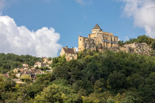 Chateau Castelnaud Fortaleza Medieval Castelnaud Chapelle Dordoña Aquitania Francia — Foto de Stock