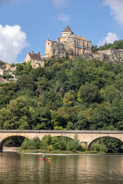 Chateau Castelnaud Mittelalterliche Festung Castelnaud Chapelle Dordogne Aquitanien Frankreich — Stockfoto