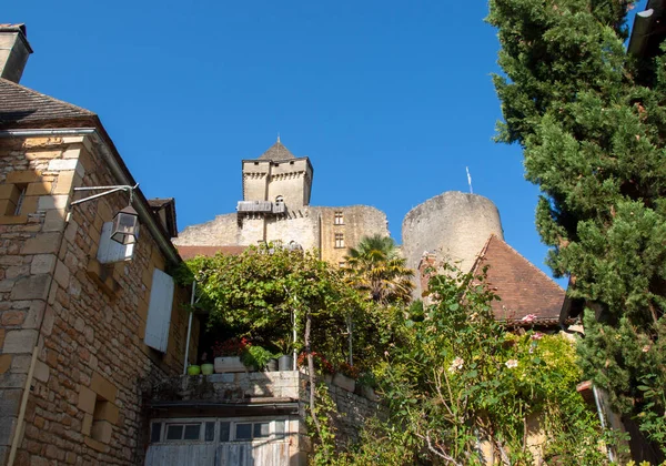 Chateau Castelnaud Fortaleza Medieval Castelnaud Chapelle Dordoña Aquitania Francia —  Fotos de Stock