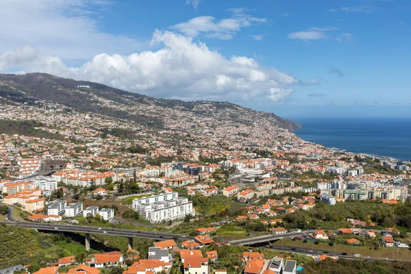 Panoramik Funchal Madeira Adası Üzerinde Portekiz — Stok fotoğraf