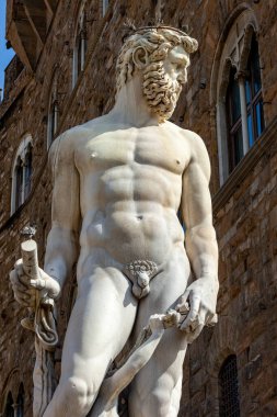 Bartolomeo Ammannati 'nin Neptün Çeşmesi, Piazza della Signoria, Floransa, İtalya