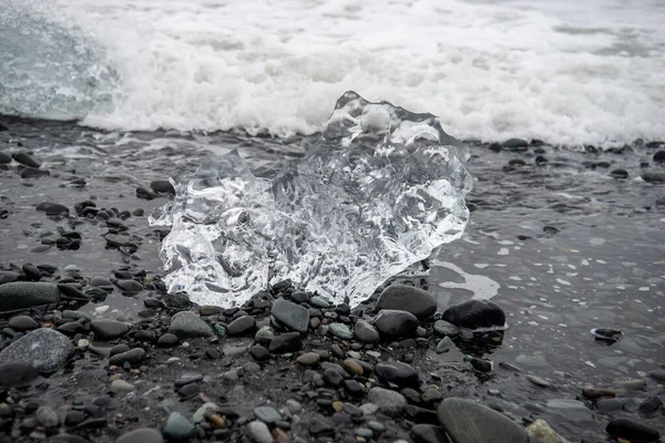 Jokulsarlon Лід Пляж Ісландія — стокове фото